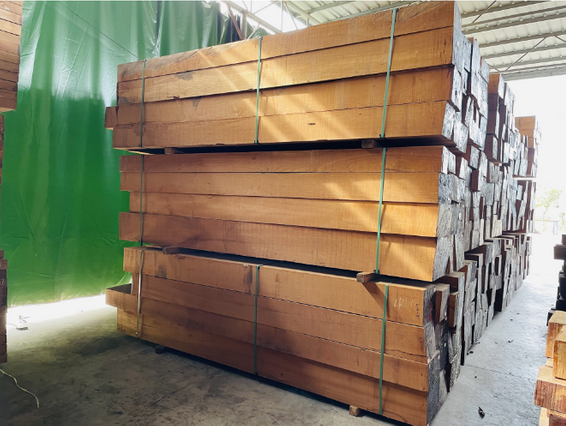 Anti-Corrosion Insect Proof Burmese Teak Wood with Large Beams