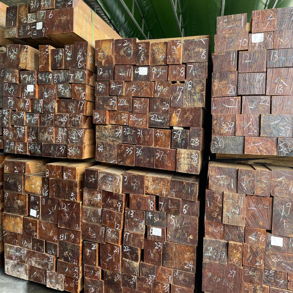 Architectural-Grade Golden Teak Beams