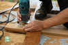 Anti slip weather resistant anti-corrosion teak deck strip
