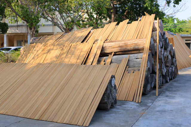 High-Quality Golden Color Burma Teak Decking