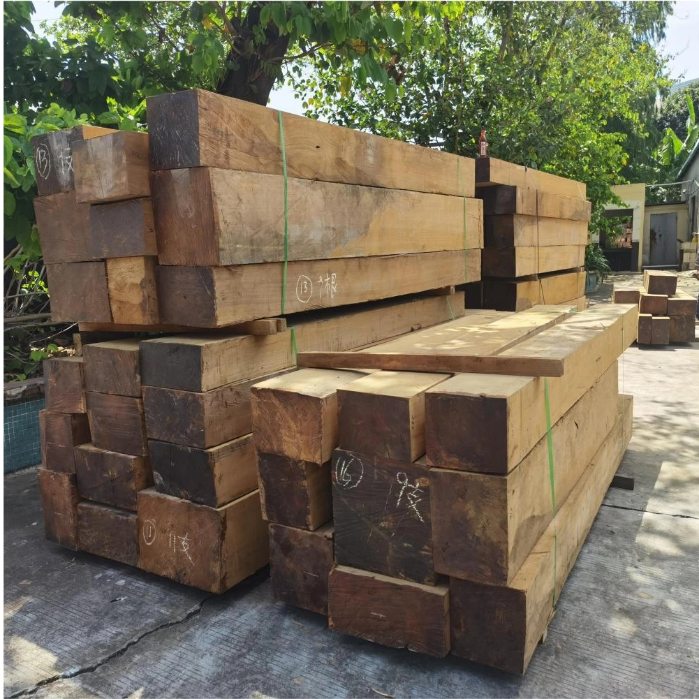 Hard texture strong stability beautiful Myanmar teak 
